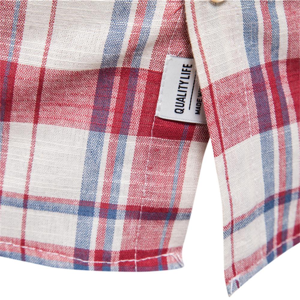 New Men's Plaid Shirt for Summer