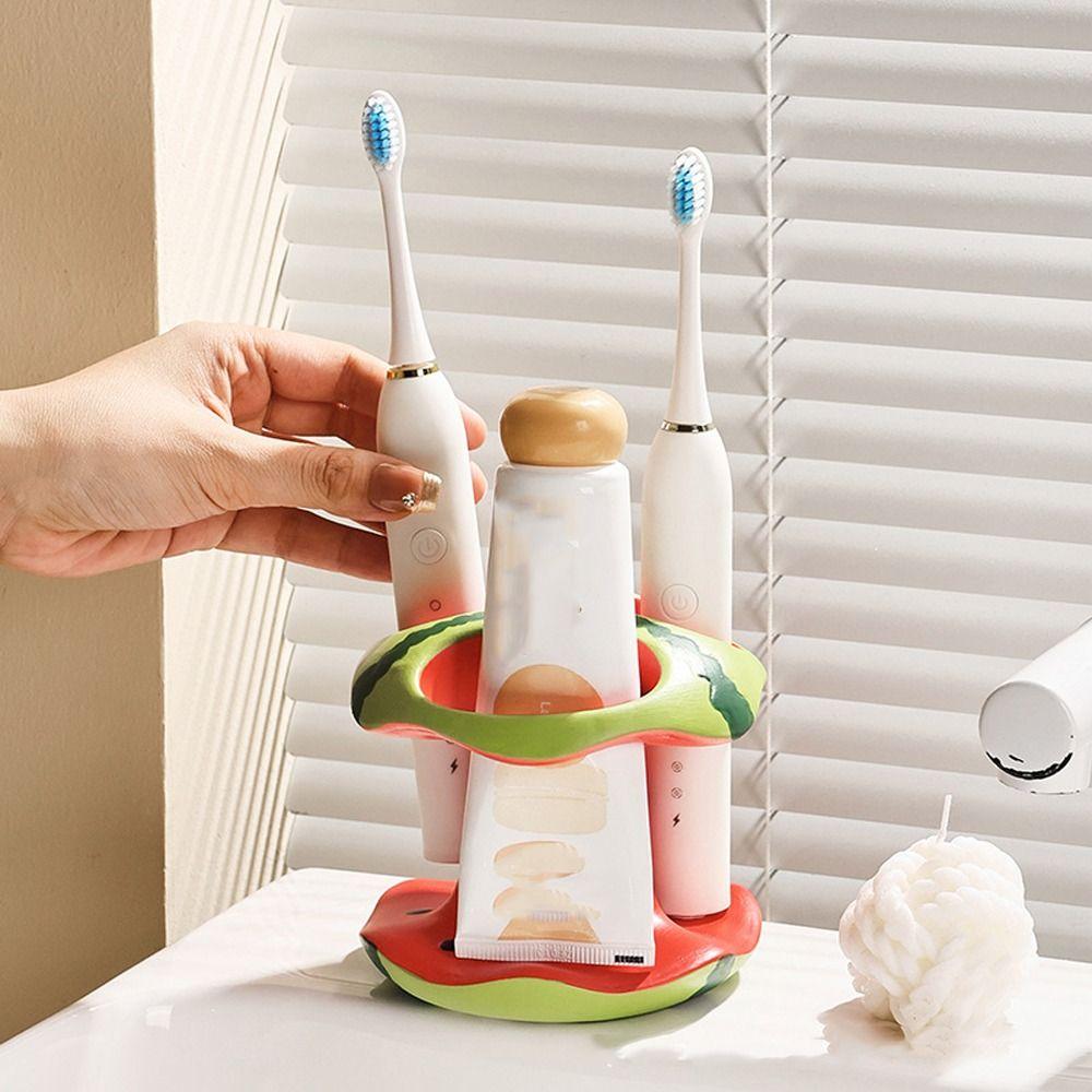 3 Holes Watermelon Toothbrush Holder Waterproof Electric Toothbrush Holder  Bathroom Sink