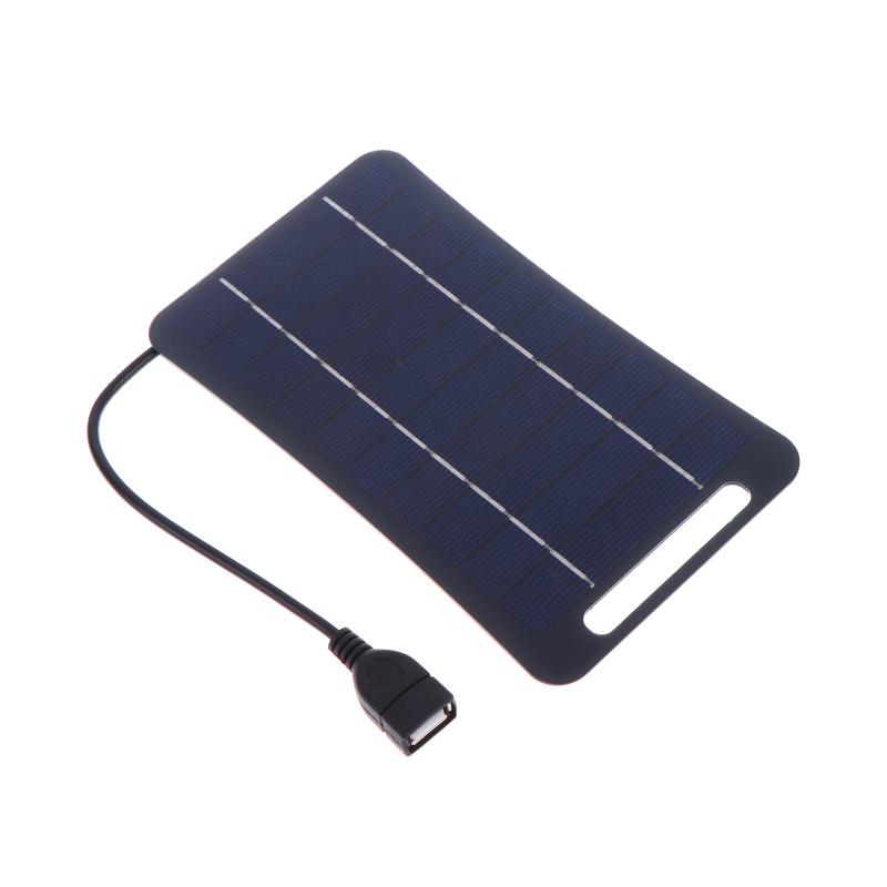 

2W Solar Charger Portable W/Usb-C Fast Charging For Phone Power Banks Camping Hiking Emergency Power Supply