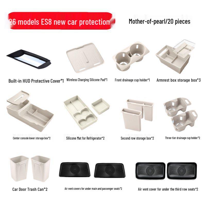 Compatible with 26 Models: Third Gen Nio ES8 HUD Protective Cover & Interior Decor