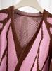 Color Block Butterfly Knit Cardigan with Batwing Sleeves
