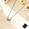 Customized Name Date Mini Minimalist Love Necklace Stainless Steel Heart Shaped Women's Necklace Fashion Couple Jewelry Gift