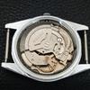 VINTAGE REFURBISHED SEIKO 5 AUTOMATIC JAPAN MENS SILVER DIAL WATCH a443979-1