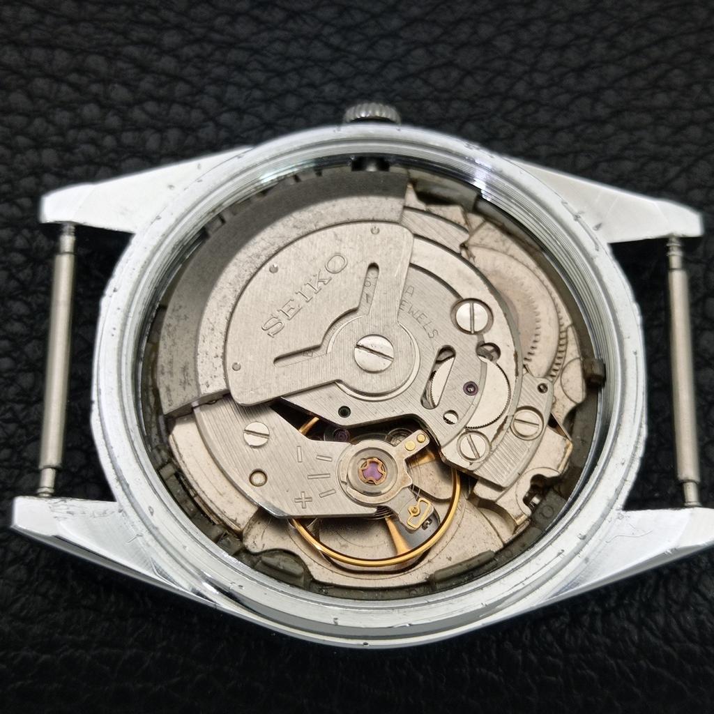 VINTAGE REFURBISHED SEIKO 5 AUTOMATIC JAPAN MENS SILVER DIAL WATCH a443979-1