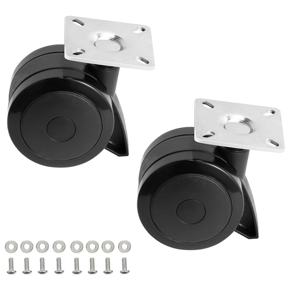2 stuks BBQ 69827 69828 Vervangende Wielset Voor Weber Voor Spirit 200/300 Grills 4651240551 Vergrendelende Wielen Met Plaat En Schroeven