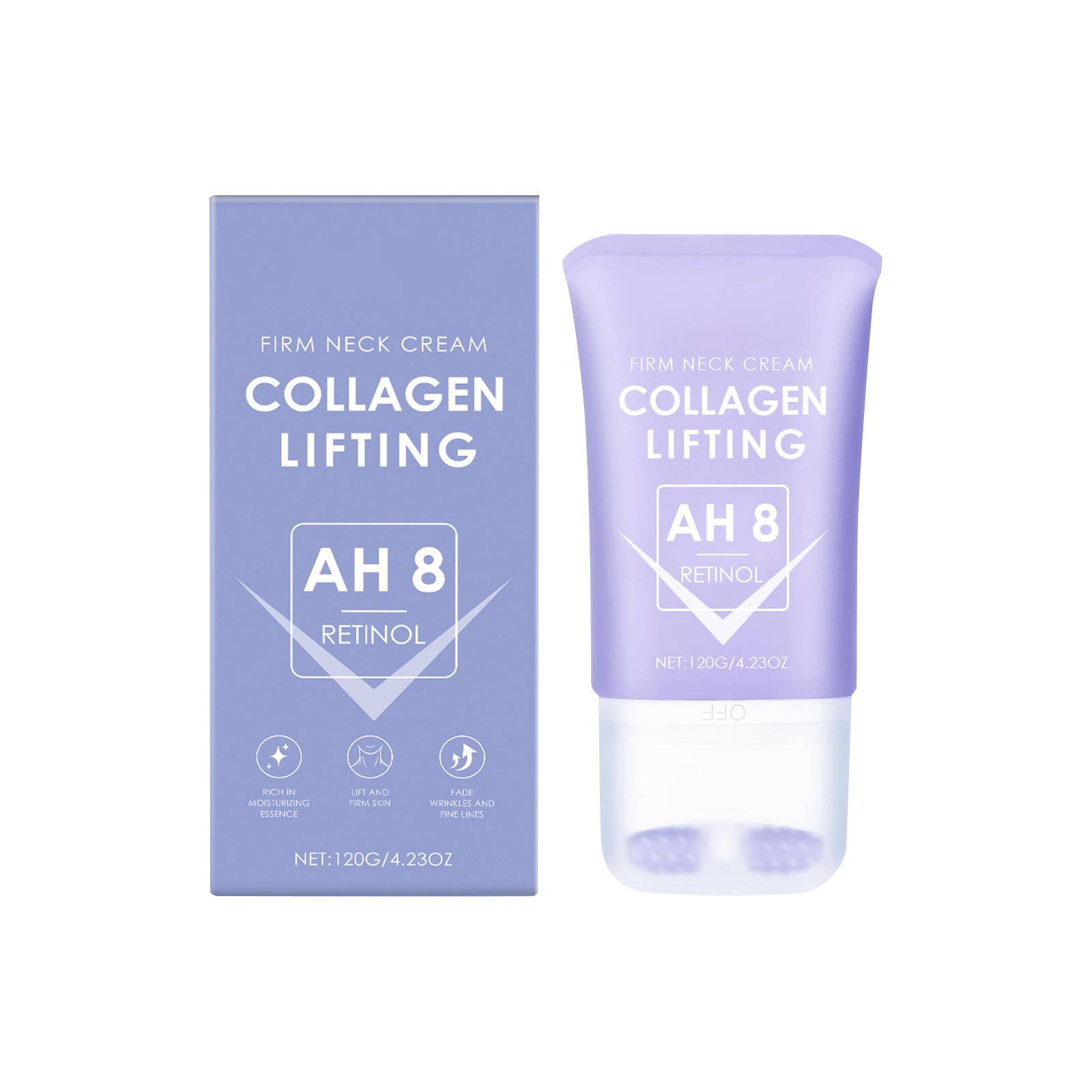 

Укрепляющий крем для шеи, осветляющий мелкие морщины, укрепляющий крем для шеи, разглаживающий роликовый крем для шеи, 100 г One Size фиолетовый