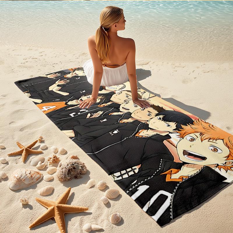 1Pc Haikyuu Team Spirit Beach Towel Quick Dry Multiuse For Beach Pool Gym Yoga Home Travel Christmas Halloween Xmas Gift S1234