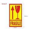 Self-Adhesive Fragile Label for Air Transport: Do Not Press/Drop, Anti-Pressure/Drop