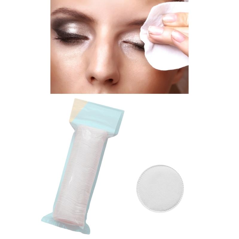 Lock Stitches Edging Cotton Rounds Thickened Texture For Effective Cosmetic Application Hypoallergenics Reusable Facials Pads