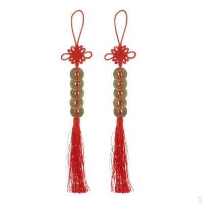Chinese Knot Coins Pendant Wealth Office Decoration