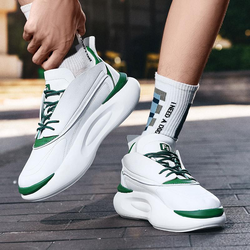 

2025 summer new ins thin men s shoes little white shoes versatile breathable mesh thick-soled trendy shoes casual board shoes 45