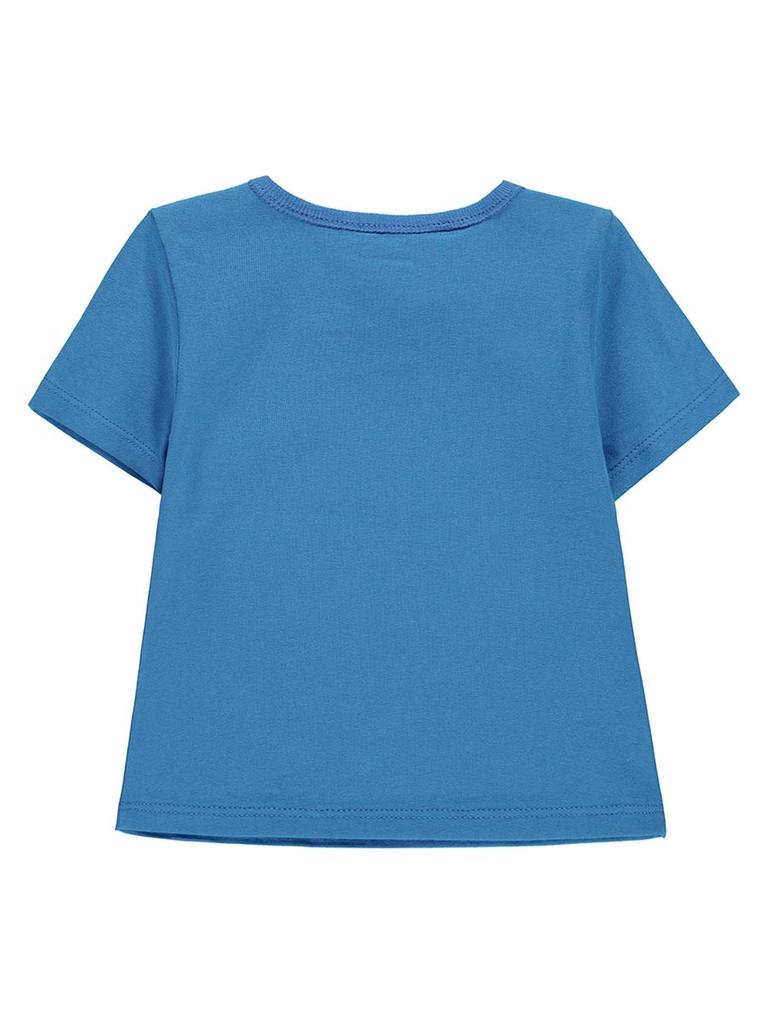 T-Shirt Niemowlęcy, Niebieski, Kanz