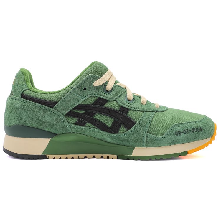 Sneaker Politics x ASICS Gel Lyte 3 Always Ready Men Sneakers Green Courtyard Black 1201A516-300