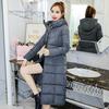 Women Fashion Down Coat Winter Warm Long Down Parka Puffer Jacket with Faux Fur Hooded Outerwea