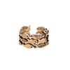 Female Fish Ring Retro Wide Open Ring Hand Jewelry Multi-layered Fish Ring