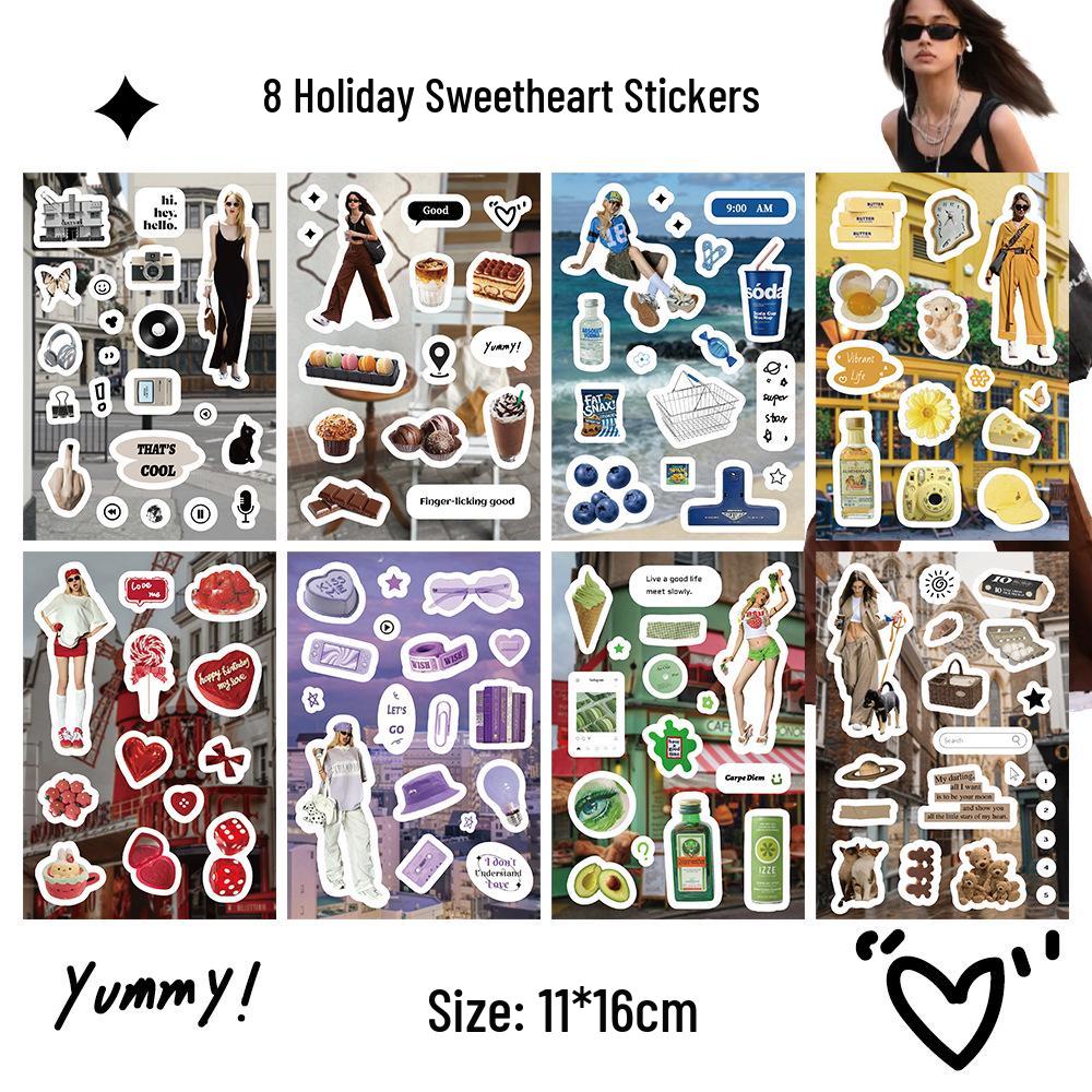 DIY Cute Animal Illustration Stickers for Phone Case - Thousand Layer Collection