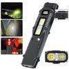 Mini Ultrathin LED Magnetic Warning Camping Flashlight Working Light Multifunctional Keychain Light Rechargeable Flashlight Outdoor