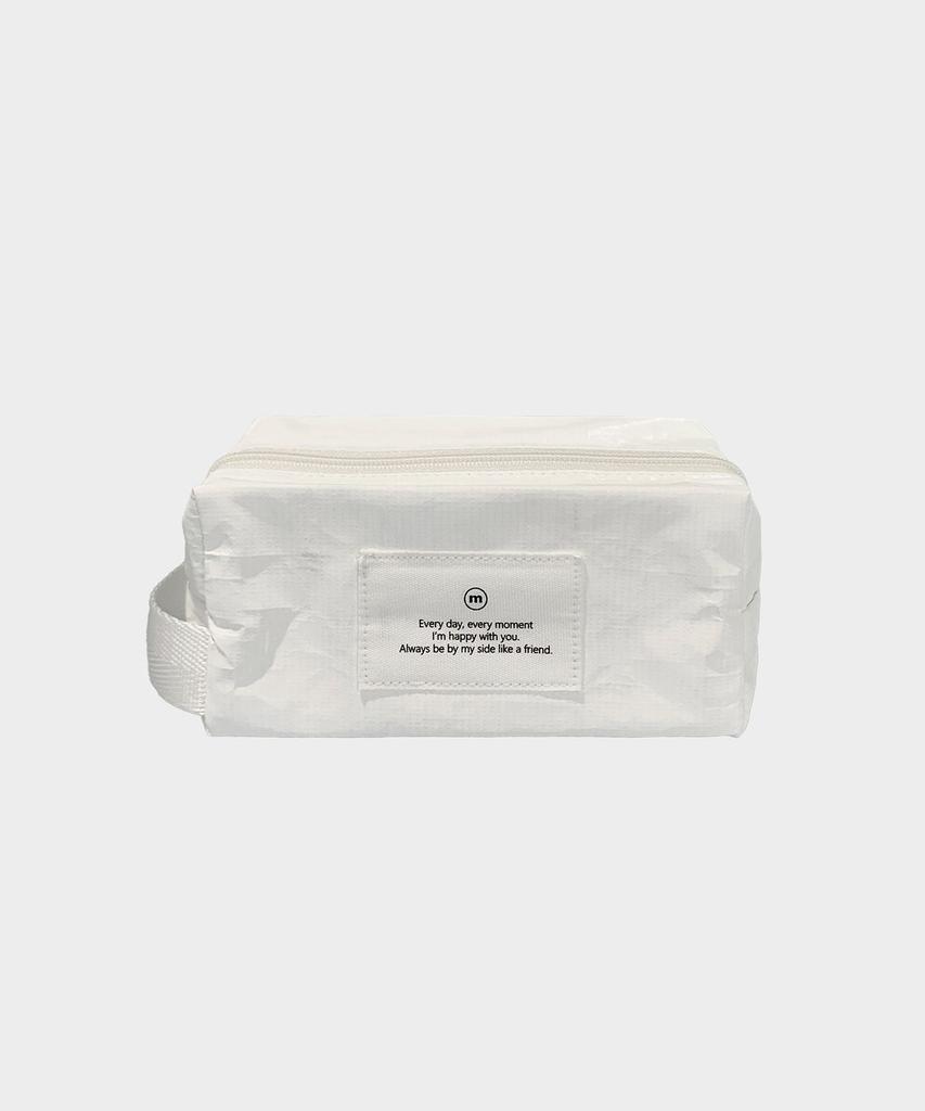 White Square Pouch