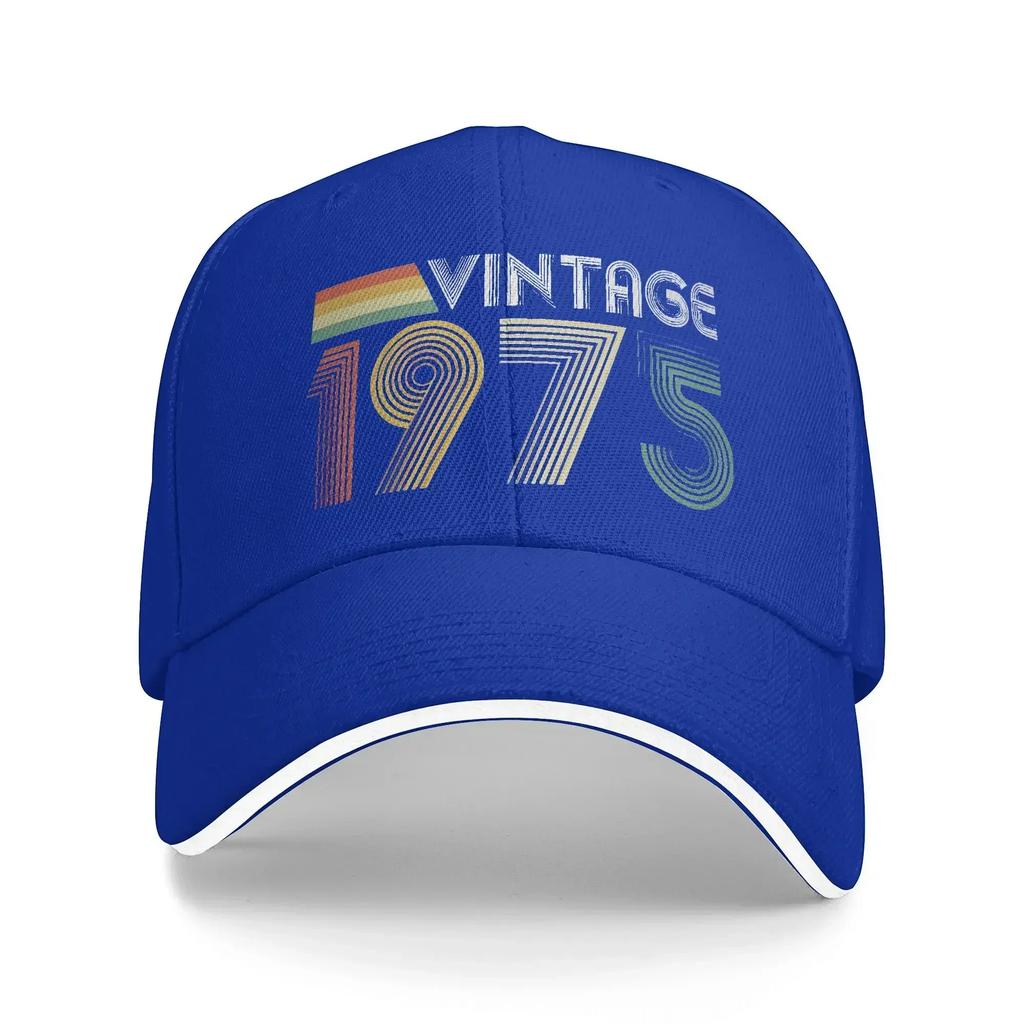 Vintage Th Birthday Gift Aged Years Old Outfit Unisex Women Baseball Cap Trucker Hat Retro Daily Headwear Snapback Cap