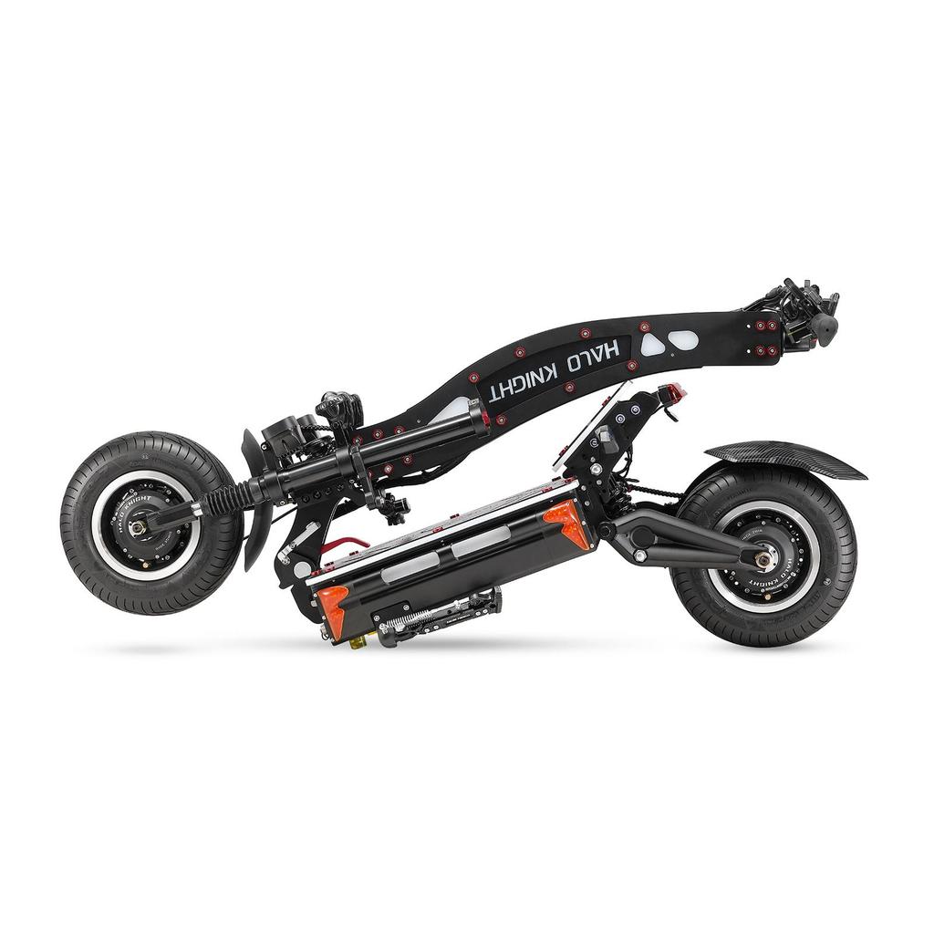 HALO KNIGHT T107MAX All-Terrain Electric Scooter 4000W Dual Motor 72V50Ah Battery 13 Inch Vacuum Tire Outdoor Riding Off-Road E-Scooter