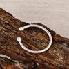Minimalist 925 Sterling Silver Open Cuff Ring – Adjustable Ball End Silver Band – Dainty Everyday Stackable Ring – Gift for Her