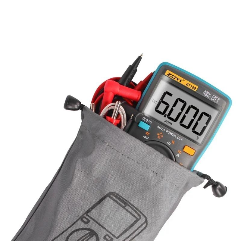 ZT102 Digital Multimeter AC/DC Voltage Current Temperature Ohm Frequency Diode Resistance Capacitance Tester Electrician Tools