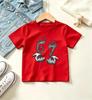 Kids White Short Sleeve T Shirt Sketch Hand Pattern Number 67 Graphic Print Crew Neck Boys Girls Casual Summer Tee