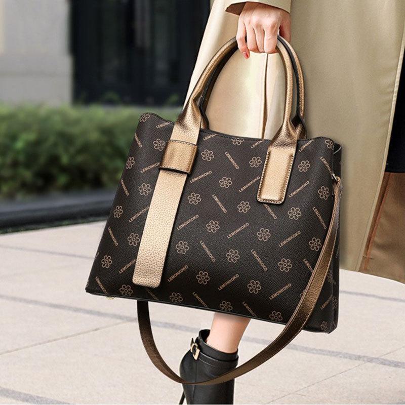 Sac à main pour femme, Nouveau sac classique vintage, Sac fourre-tout grande capacité, Sac bandoulière polyvalent pour les trajets quotidiens