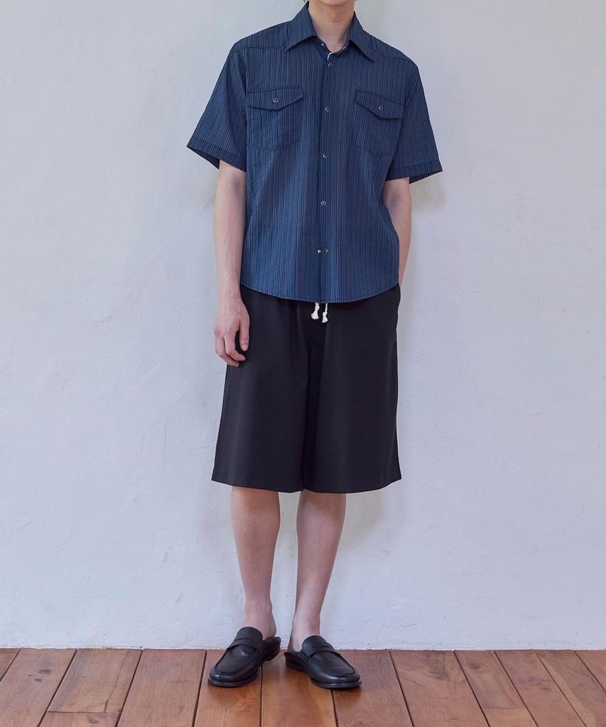 Centair Easy Wide Bermuda Pants_Black