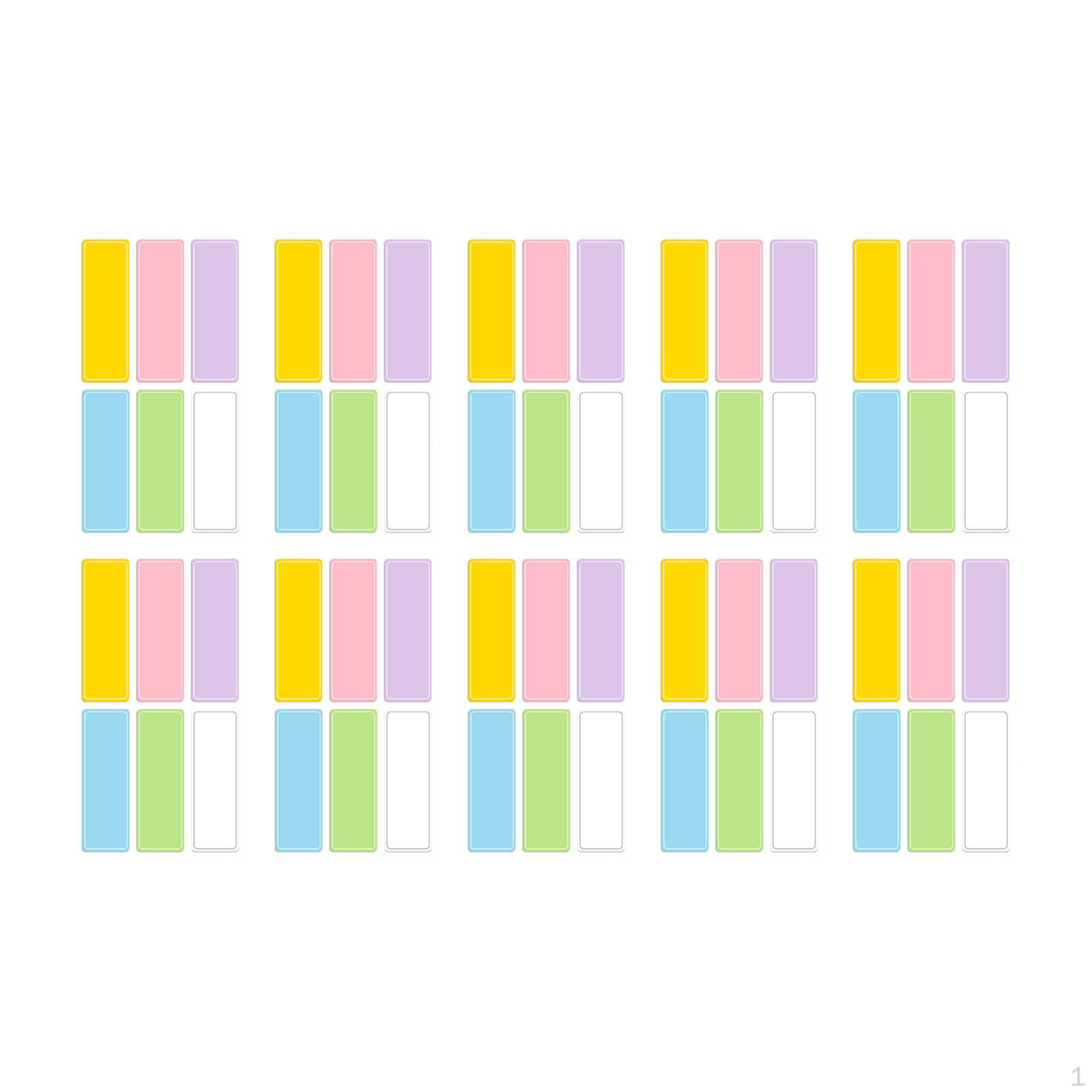 

Self Sticky Notes Bookmark Oilproof Waterproof Colored for Home Office Meeting Smooth Writting Colors 60 Tabs L