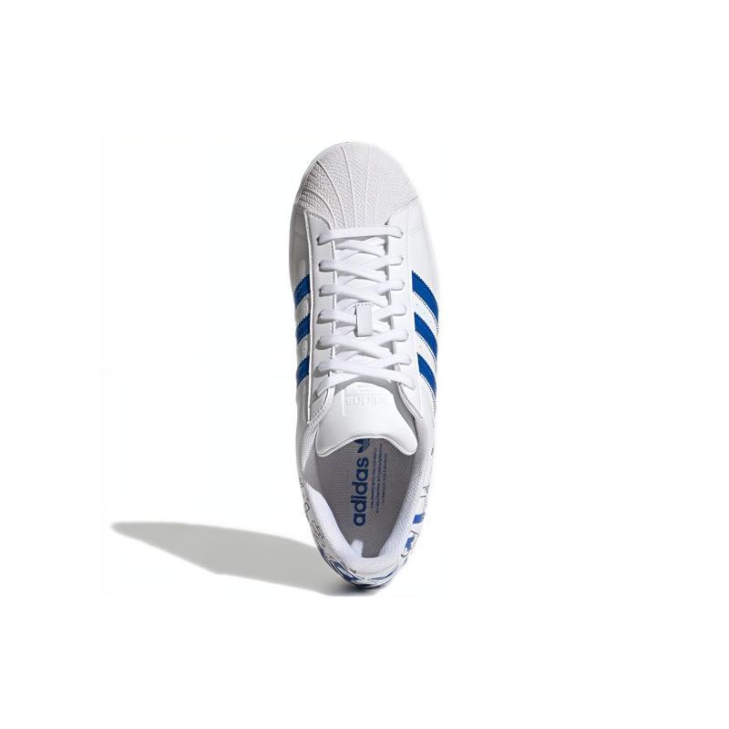 adidas Scarpe da Skate Casual Resistenti all'Usura Super Comode Originali Bianche Blu Unisex 'White Blue' Sneakers GW5784
