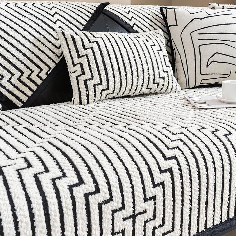 Premium Sense Simple Wind Sofa Cushion Universal In All Seasons New Sofa Seat Cushion Non-slip Cover Cover Cloth Towel