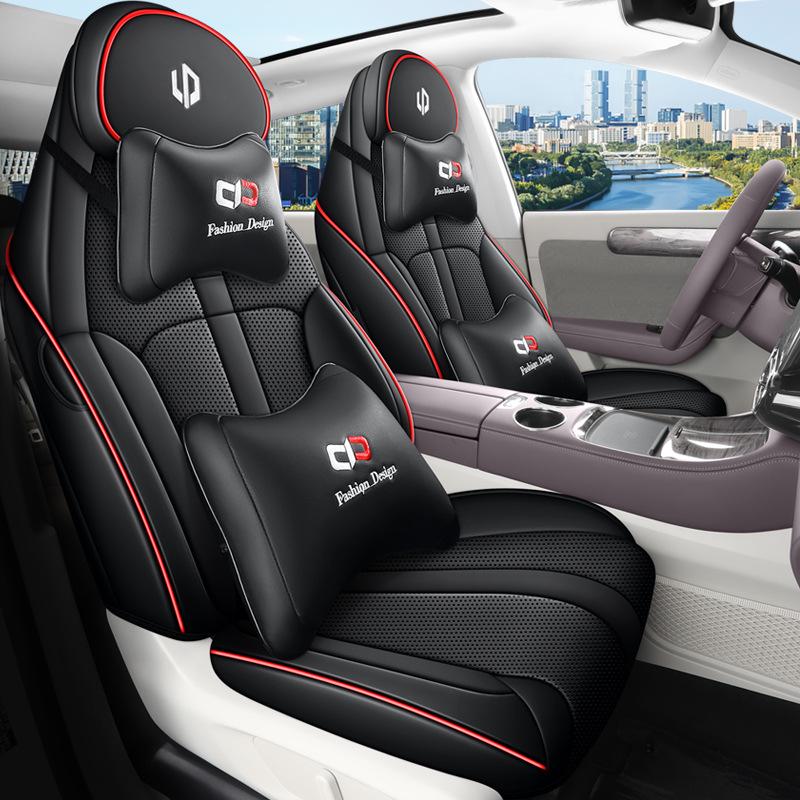 Leapmotor C11 Full Leather Cartoon Seat Cover: Full Coverage, All-Season Use