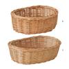 Handwoven Rattan Fruit Tray For Home Use Natural Materials Large Capacity Easy to Clean for Kitchen or Dining Room