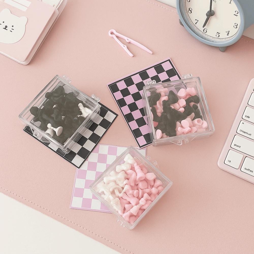 Handmade Mini Pocket Size Chess Set Chessboard International Chess Set  Toy Accessories
