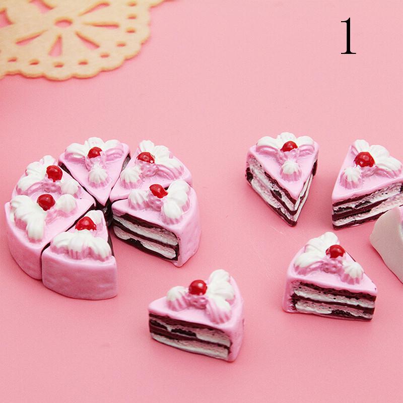 10 Stück Bunte Mini Genuss Spielzeug Obst Lebensmittel Kuchen Süßigkeiten Obst Keks Donuts Miniatur Entworfen Für Puppen Zubehör Küche Genuss Spielzeug