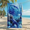 New, Double-sided Velvet Beach Towel Quick-drying Sports Towel Printed Bath Towel