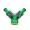 Garden Hose Quick Connectors Y-shaped Water Splitters 1/2" 3/4" Female Thread 2-Way Watering Valves Adjustable Switch Joint Kits
