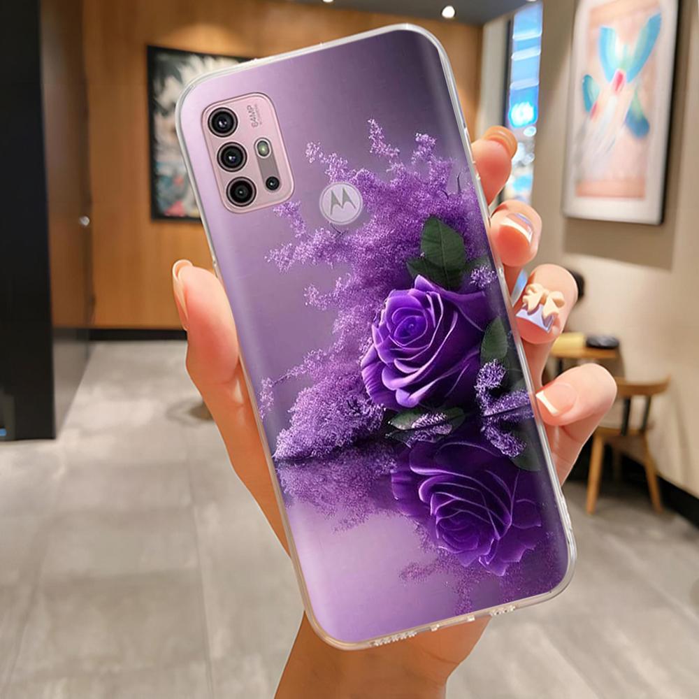 For Motorola Moto G10 G20 G30 Phone Case Cute Cartoon Painted Back Cover Soft Silicone Bumper For Moto G10 G20 G30 G60 G60s Capa