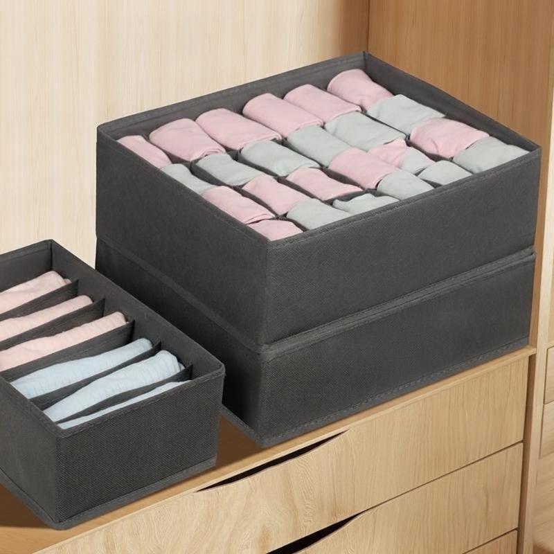 Organizzatori di biancheria intima di armadi e cassetti Armadio Vestiti Organizzatore reggiseno per biancheria intima Calzini Pantaloni Casa Scatola di stoccaggio pieghevole
