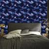 Watercolor Galaxy Wallpaper Navy Blue, Bottom Navy Blue 50x1000