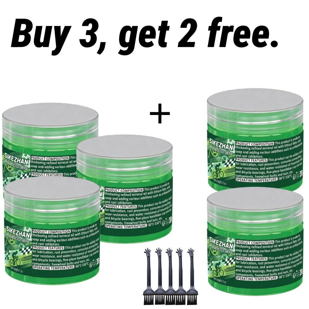 Premium Bicycle Bearing Grease - Waterproof Green Lube for Hubs, BB, Headsets. Synthetic Maintenance for Shimano SRAM MTB Road