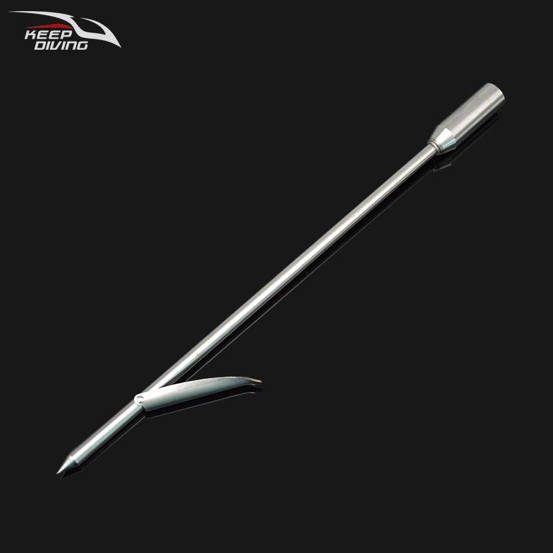 3-Section Aluminum Rod Spear: Portable Diving, Fishing & Hunting Gear with Single Barb for Underwater Use