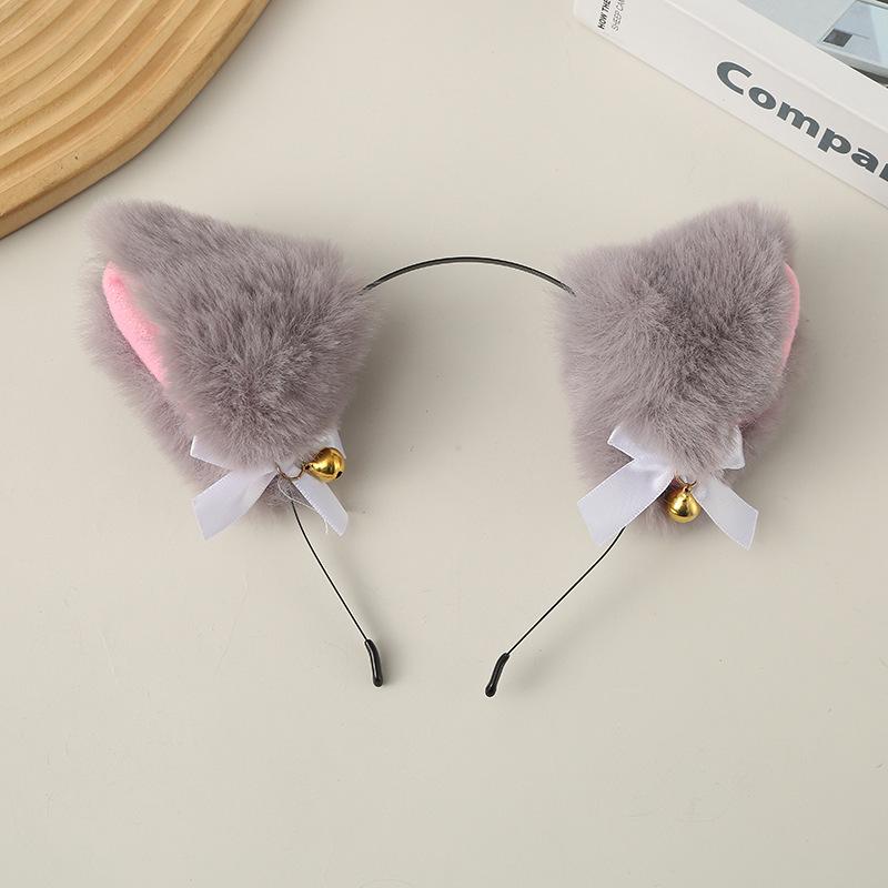 Cute Bell Choker & Cat Ear Headband Set - Cosplay Sweet Maid Atmosphere Accessories