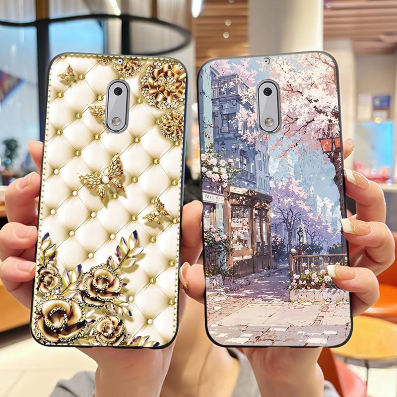 For Nokia 6 New Fashionable Simple Black Phone Case For Nokia 6.1 Plus/Nokia X6 Soft Anti-Scratch Bumper Cute Rabbit Lamp Shell