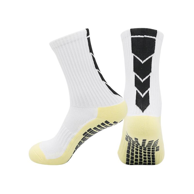 Temu Abriebfeste Socken mit Handtuchsohle Rutschfest für Laufen Sport Dämpfung Schweißabsorbierend Atmungsaktiv Dosiert Rutschfeste Fußballsocken