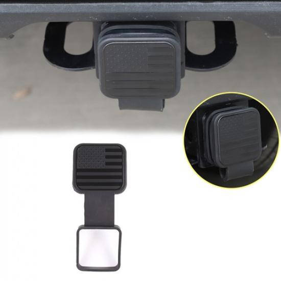US Flag TPU Trailer Hitch Cover Tow Rear Plug Dust Cap For Toyota Tundra 22-23