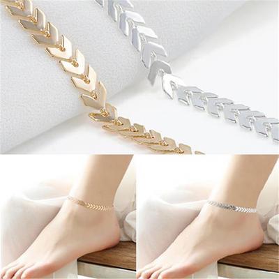 Frauen Boho Pfeile Barfuß Fuß Armband Schmuck Sandale Strand Fußkettchen Kette