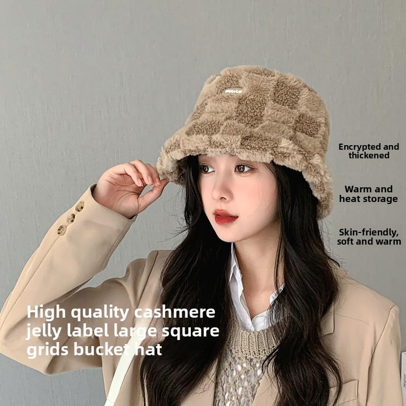  Winter Lamb Fleece Fisherman Hat Warm, Fashionable Breathable Dome Style