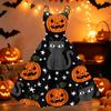 Womens Halloween Print Off Shoulder Dress Vintage Punk Party Dress Flared Skirt Sleeveless A Line Dress